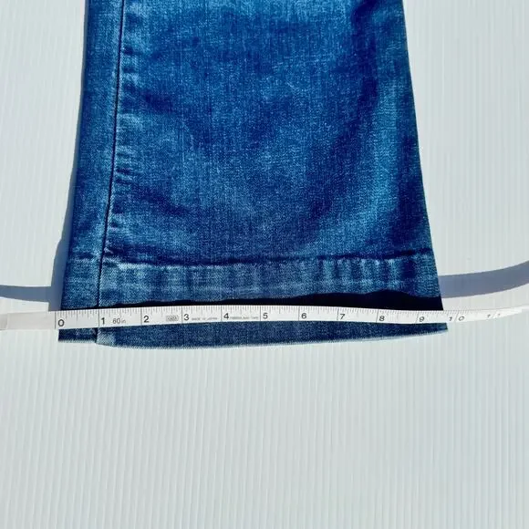 The Great. Sea Wide Leg High Rise Crop Jeans Women’s 26 Retro Boho Coastal Euro - Picture 5 of 15